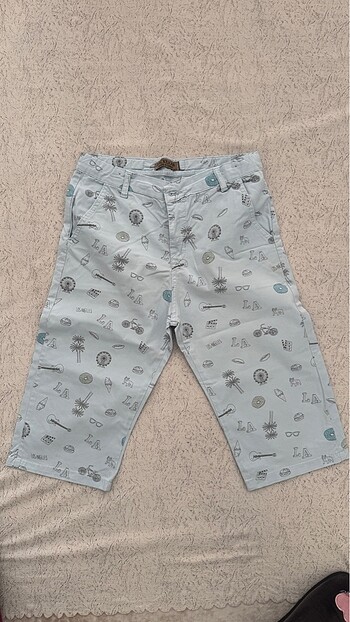 Erkek çocuk 12-13 yaş açık mavi şort - Görsel 2