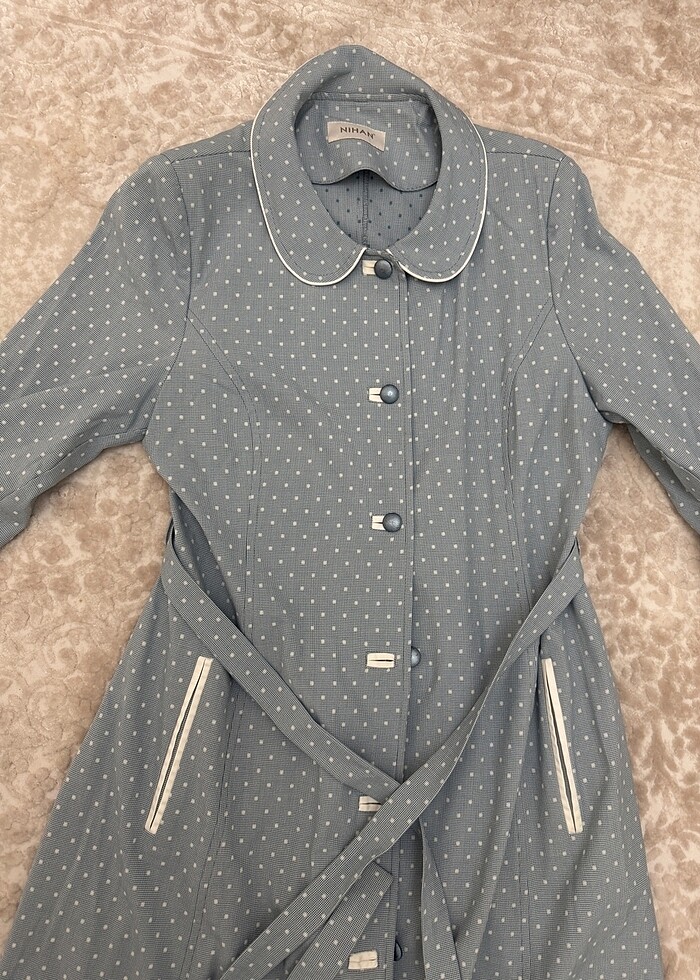 Nihan bebe mavi 42 beden yazlık pardesü - Görsel 2