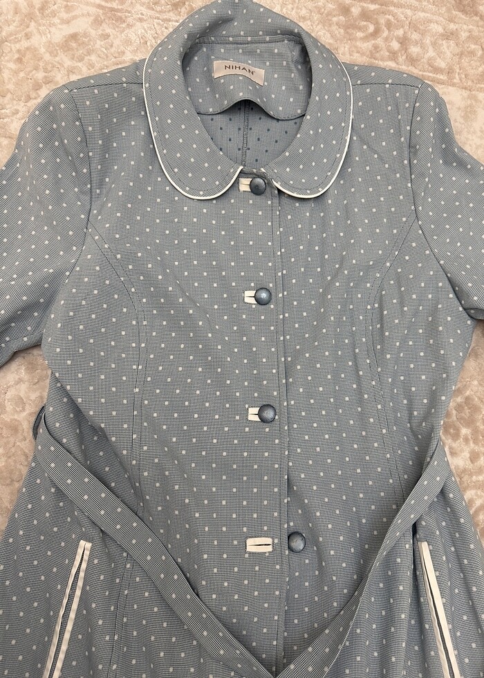 Nihan bebe mavi 42 beden yazlık pardesü - Görsel 4