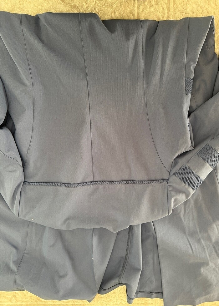 44 beden indigo mavi yazlık pardesü - Görsel 5