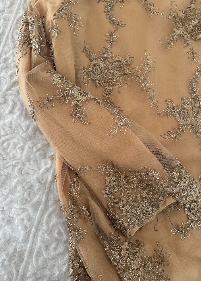 42-44 beden özel dikim kadın abiye elbise - Görsel 3