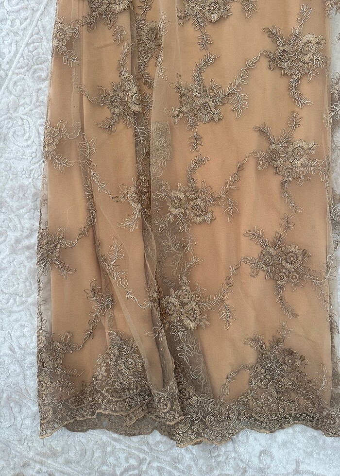 42-44 beden özel dikim kadın abiye elbise - Görsel 4