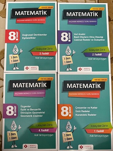 8.sınıf sonuç yayınları matematik test kitabı