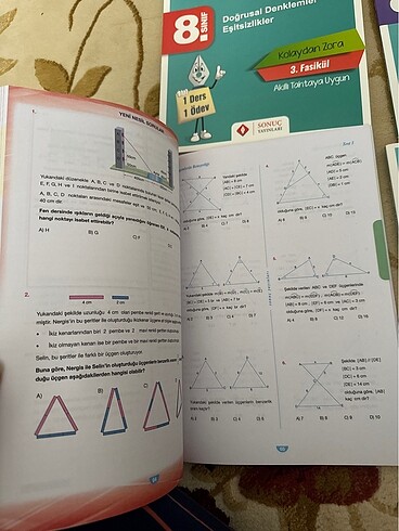  Beden Renk 8.sınıf sonuç yayınları matematik test kitabı