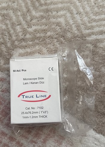 True Line Mikroskop Lamı, 50 Adet, 25.4x76.2mm - Görsel 2