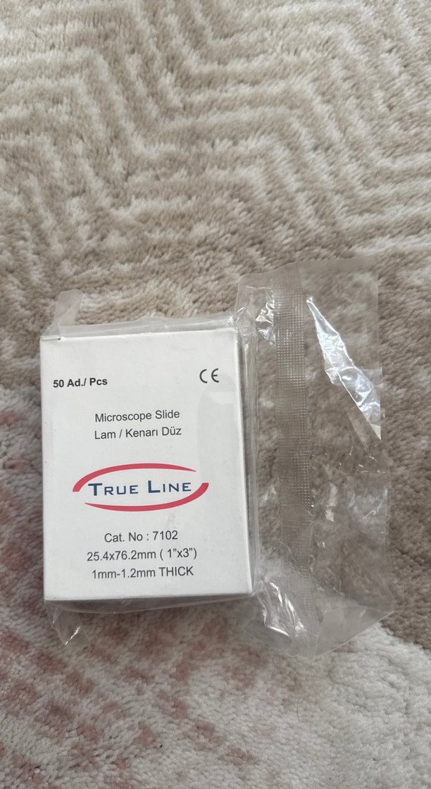 True Line Mikroskop Lamı, 50 Adet, 25.4x76.2mm - Görsel 2