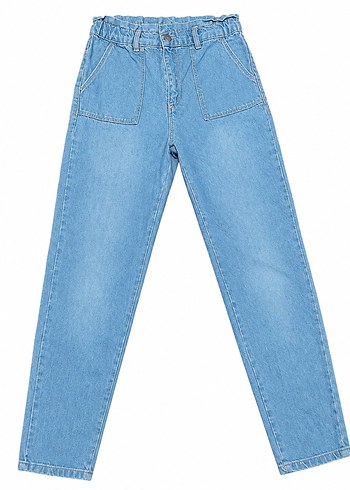 Diğer Acik Mavi Rahat Kesim Denim Jean