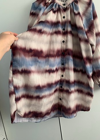 Balon kol robalı gömlek - Görsel 2