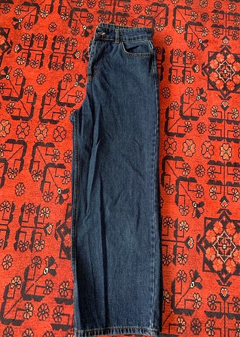 Kadın  Midi Mavi Denim Pantolon - Görsel 2