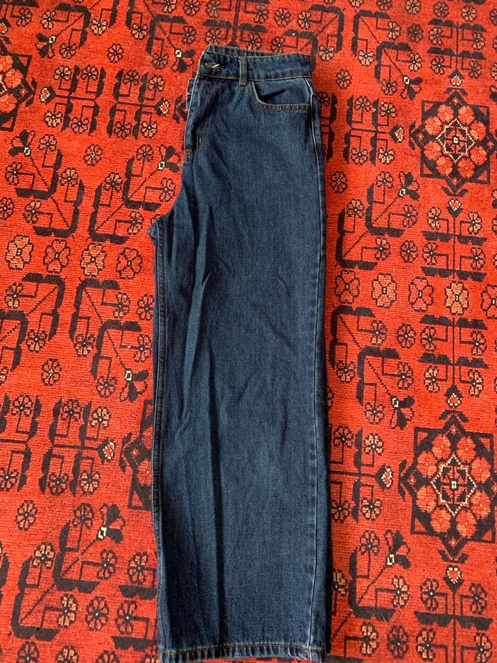 Kadın  Midi Mavi Denim Pantolon - Görsel 2