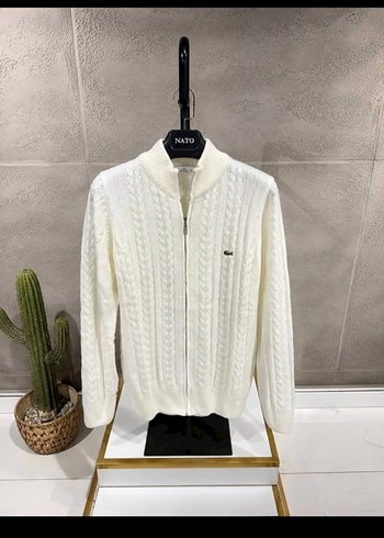 Lacoste Ekru Kabartmali Triko Hirka