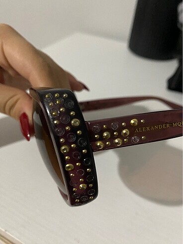 Beden kahverengi Renk Alexander mcqueen güneş gözlüğü