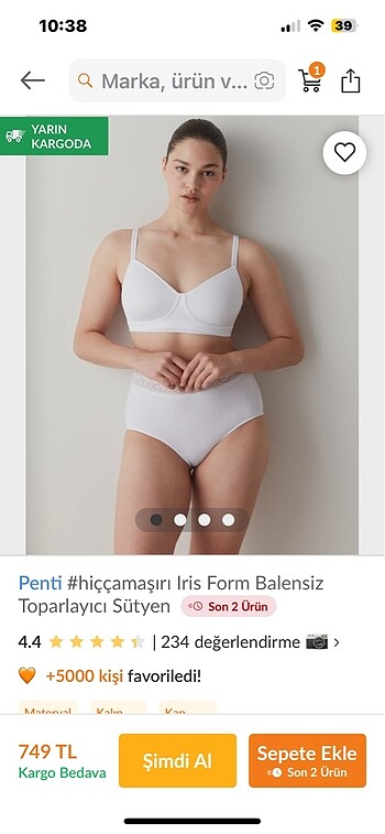 Penti Balensiz toparlayıcı 85 C