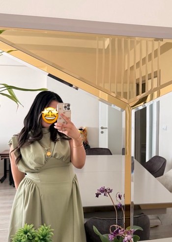 Diğer Adacayi Yesili Minimal Elbise