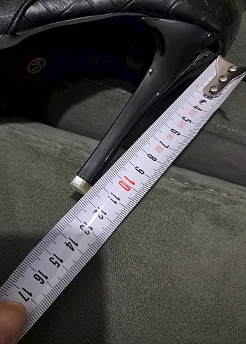 Siyah Rugan Yılan Desenli Stiletto Topuklu Kadın Bot - Görsel 6