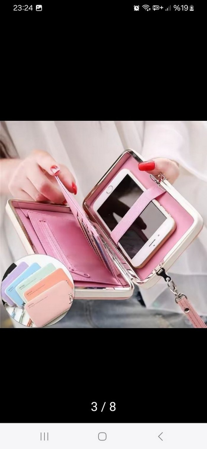 Pembe Kadın Cüzdan - Görsel 3