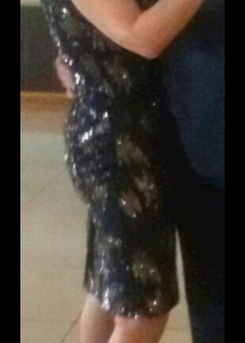 pul payet Abiye Elbise - Görsel 4