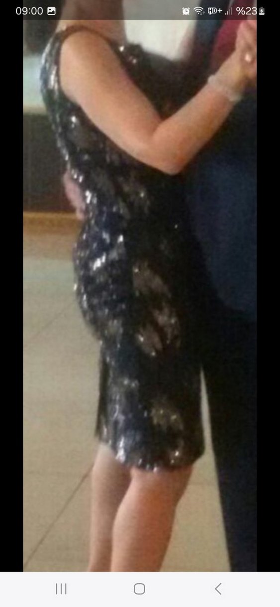 pul payet Abiye Elbise - Görsel 4