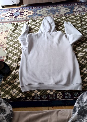 Diğer Gri Kapüşonlu Kadın Sweatshirt