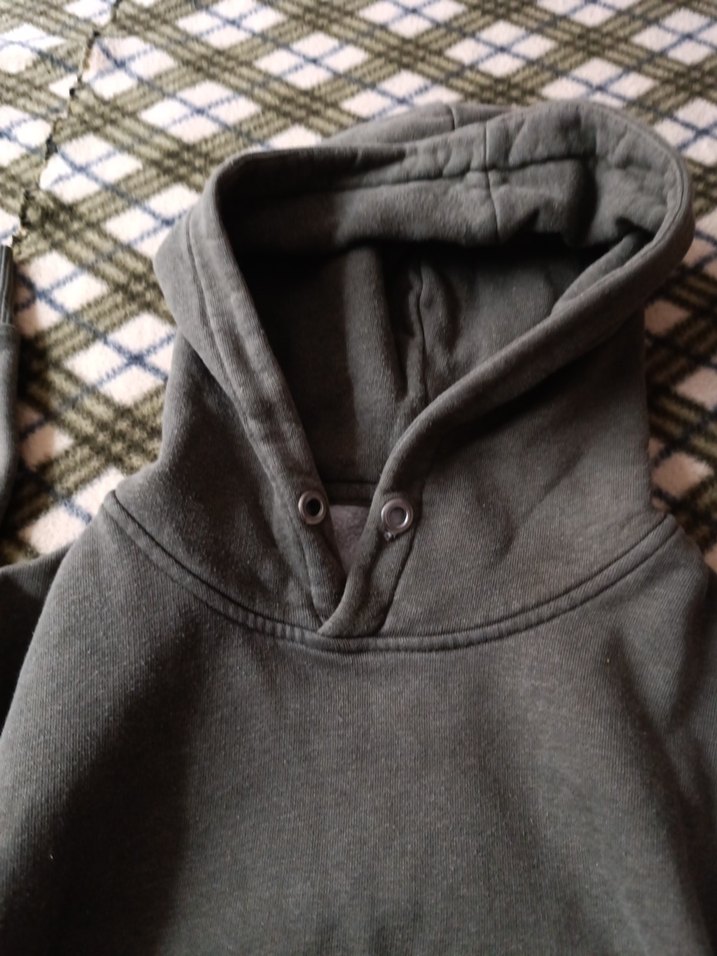 haki Kapüşonlu Erkek Sweatshirt - Görsel 2