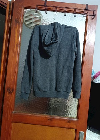 Gri Fermuarlı Erkek Sweatshirt - Görsel 3