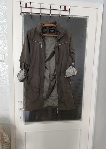 kapşonlu bayan ceket - Görsel 2