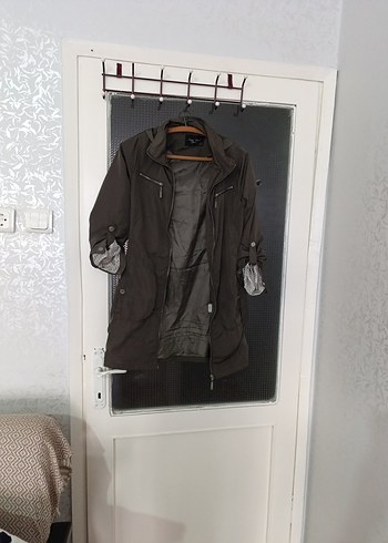 kapşonlu bayan ceket - Görsel 14