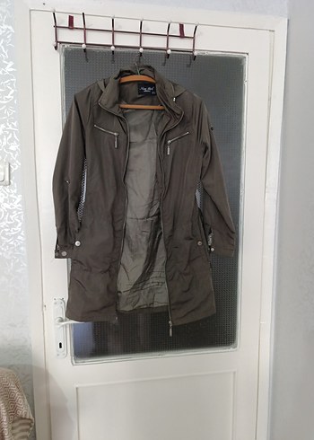 kapşonlu bayan ceket - Görsel 11