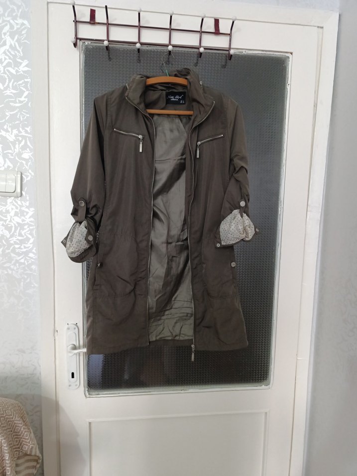 kapşonlu bayan ceket - Görsel 2