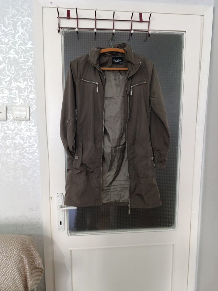 kapşonlu bayan ceket - Görsel 3