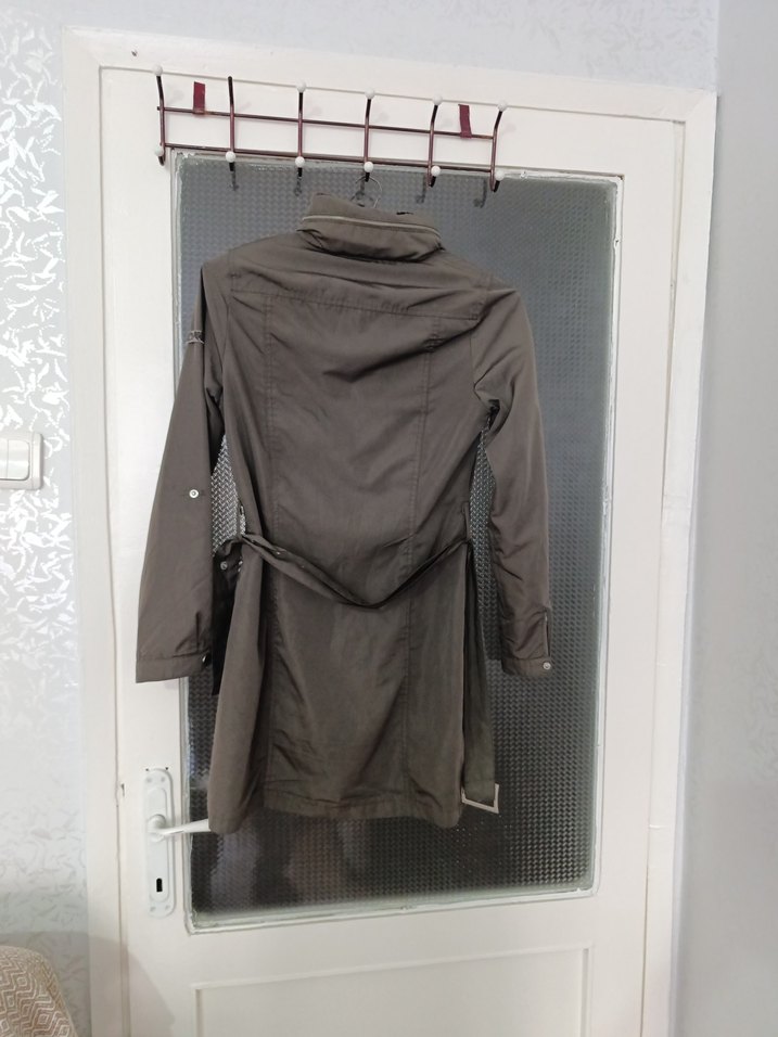 kapşonlu bayan ceket - Görsel 5