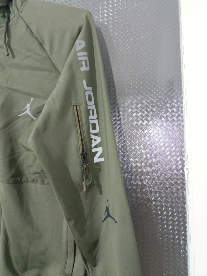 Hooded Erkek Yeşil Rüzgarlık - Görsel 5