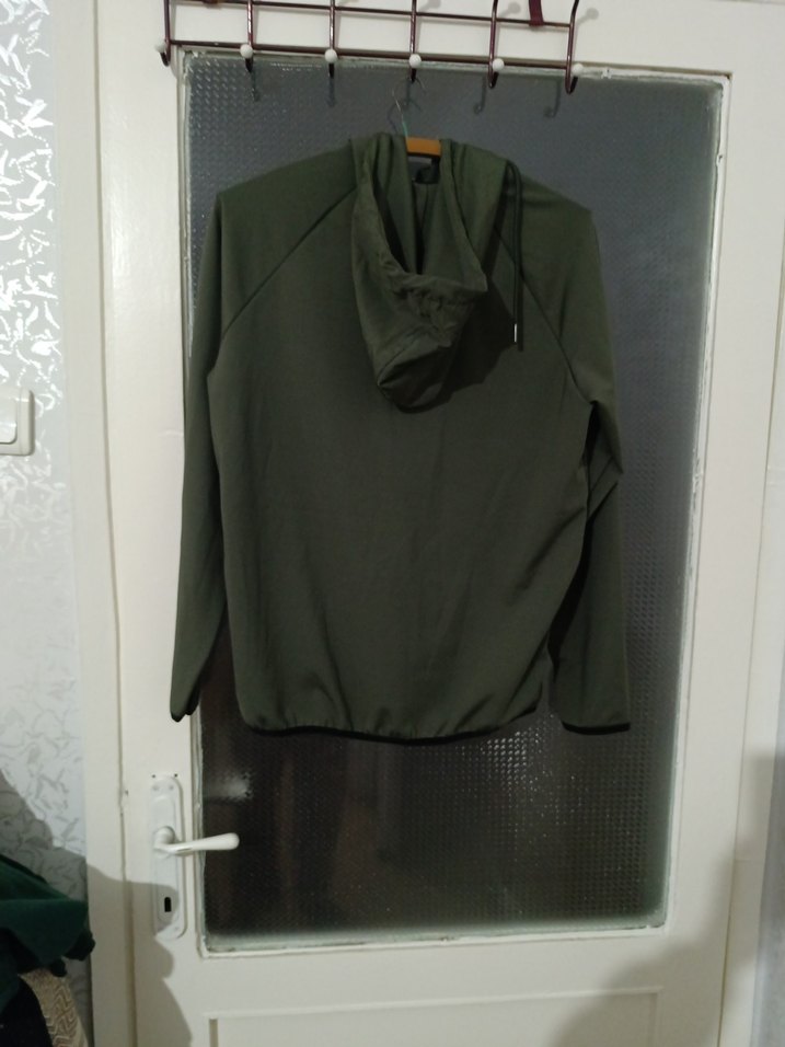 Hooded Erkek Yeşil Rüzgarlık - Görsel 3
