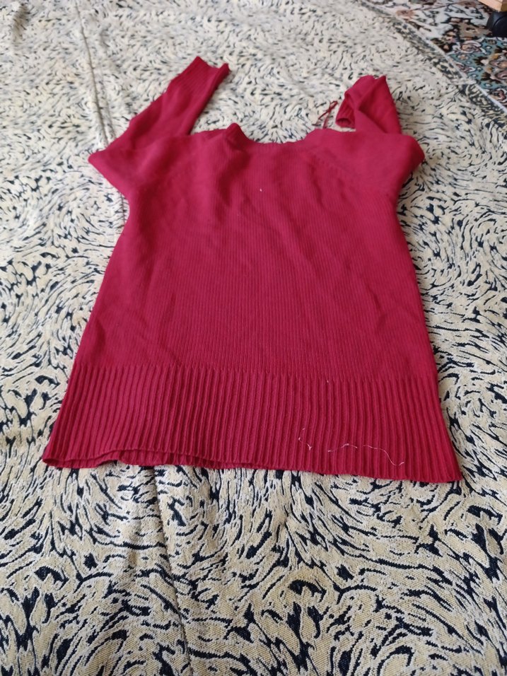 XSIDE Kadın kırmızı kazak - Görsel 3