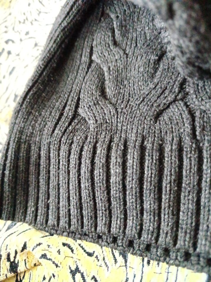 Düğmeli Gri Yün Erkek Kazak - Görsel 4