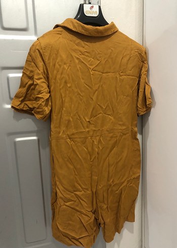 Trendyol Kadın Hardal Kısa Kollu Tulum - Görsel 2