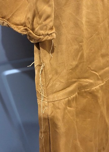 Trendyol Kadın Hardal Kısa Kollu Tulum - Görsel 9