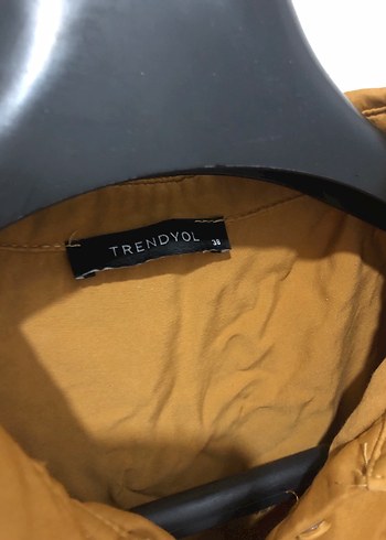 Trendyol Kadın Hardal Kısa Kollu Tulum - Görsel 3