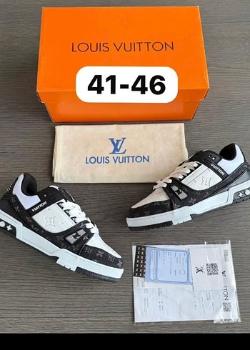 Louis Vuitton Siyah Beyaz Monogram Sneaker