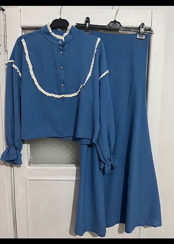 Diğer Mavi Uzun Kollu İkili Takım