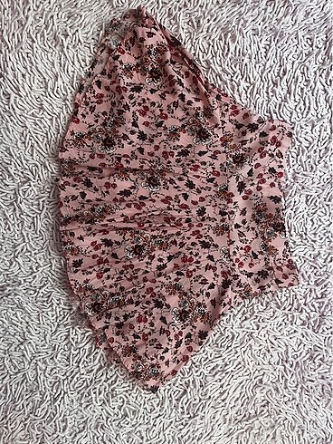 s Beden Şort etek pembe çiçekli
