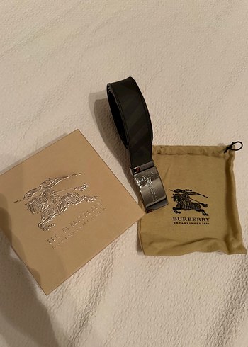 Burberry Siyah Deri Ayarlanabilir Kemer