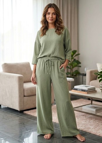 Bershka Yuksek Bel Bol Paca Battal Pantolon