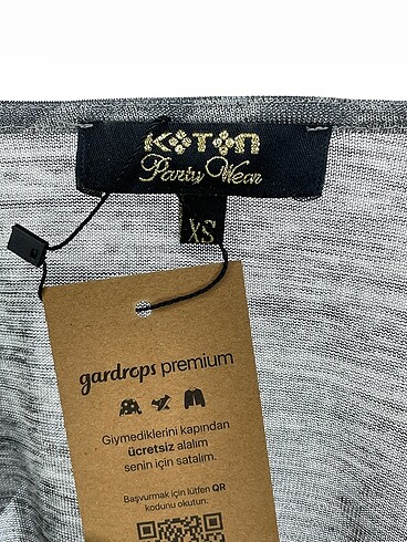 xs Beden gri Renk Koton Bluz %70 İndirimli.