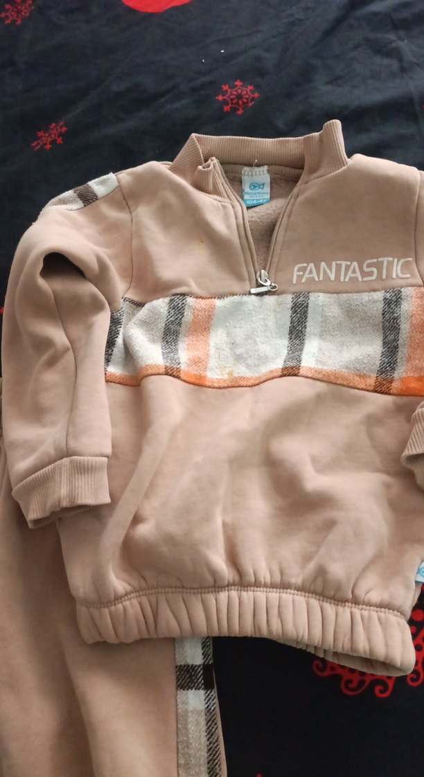 Erkek Çocuk Kahverengi Rahat Eşofman Takımı - Görsel 2