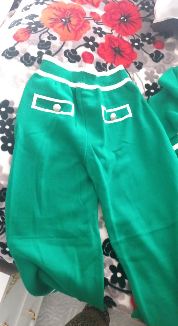 Düğmeli Yeşil Kadın Uzun Kollu Örgü Hırka - Görsel 5