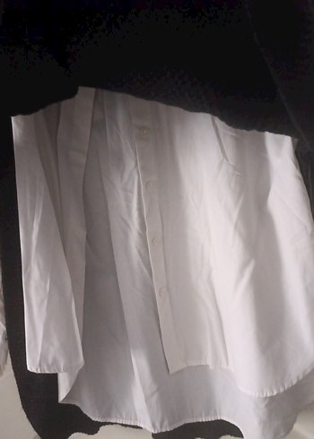 Siyah Pamuklu Uzun Kollu Salaş Süveter - Görsel 4