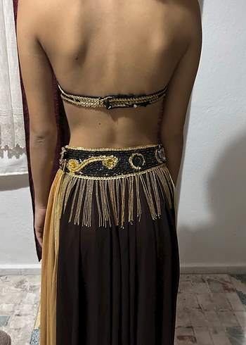 Boncuk taş işlemeli dansöz kostüm - Görsel 4