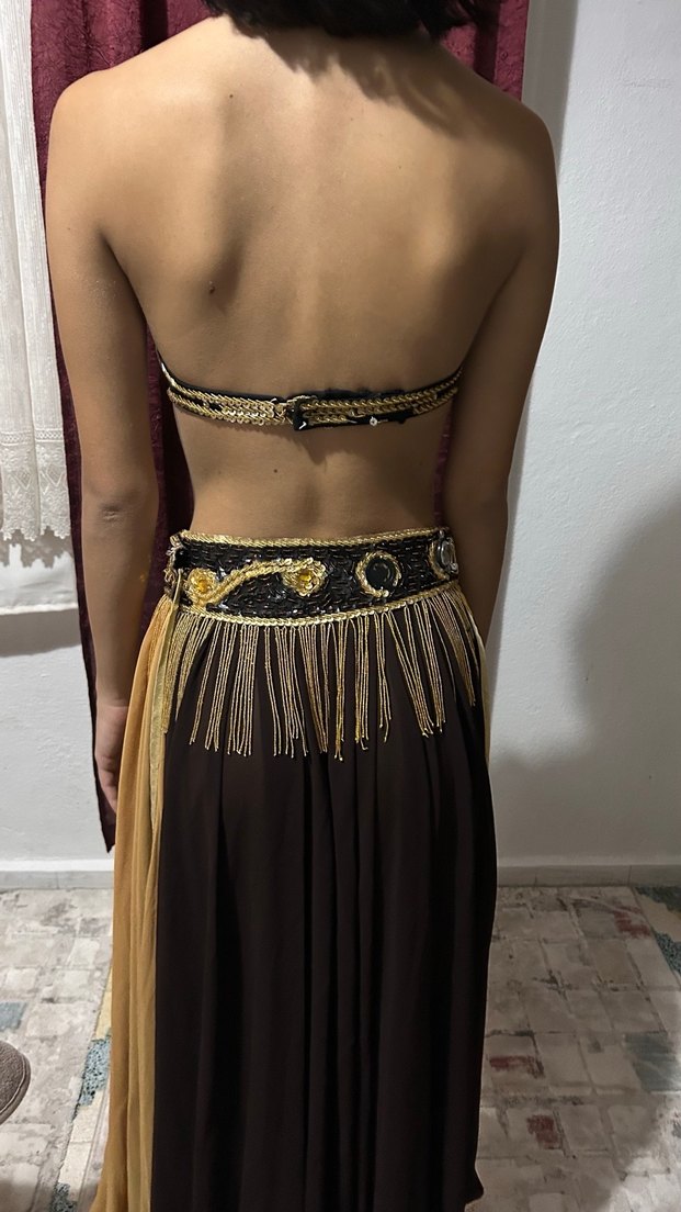 Boncuk taş işlemeli dansöz kostüm - Görsel 4