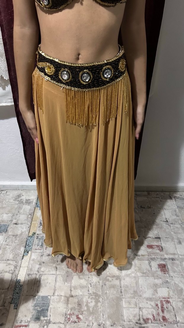 Boncuk taş işlemeli dansöz kostüm - Görsel 5